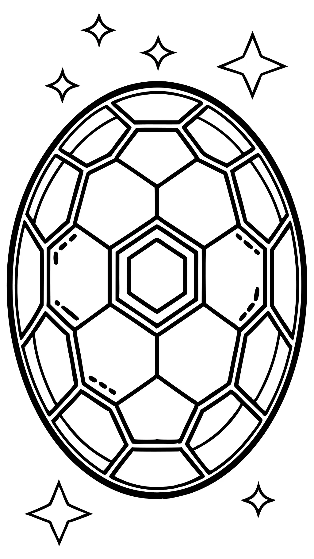 Página de color de la pelota de fútbol